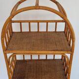 Vintage rattan shelf