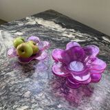 6 pop pink glass cups