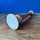 Glazed stoneware desk lamp in free form, 1950s-60s.