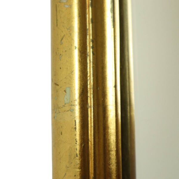 Miroir en feuille d'or classique miroir crêté style baroque 79 cm