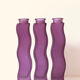 Set of 3 purple glass vases Ikea SKAMT
