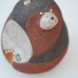 Bear Figurine in Ceramic by Thomas Hellström for Nittsjö, 1960s