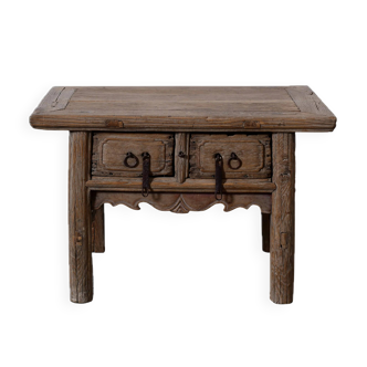 Linyi – Chinese bedside table in old elm no. 9