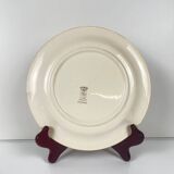 Set of 5 dessert plates Longwy, early 20th century, floral decoration.