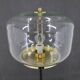 1970s Pair of Glass Brass Floor Lamps by Kamenicky Senov , Czechoslovakia
