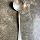 Silver-plated metal ladle, beaded decoration no. 2