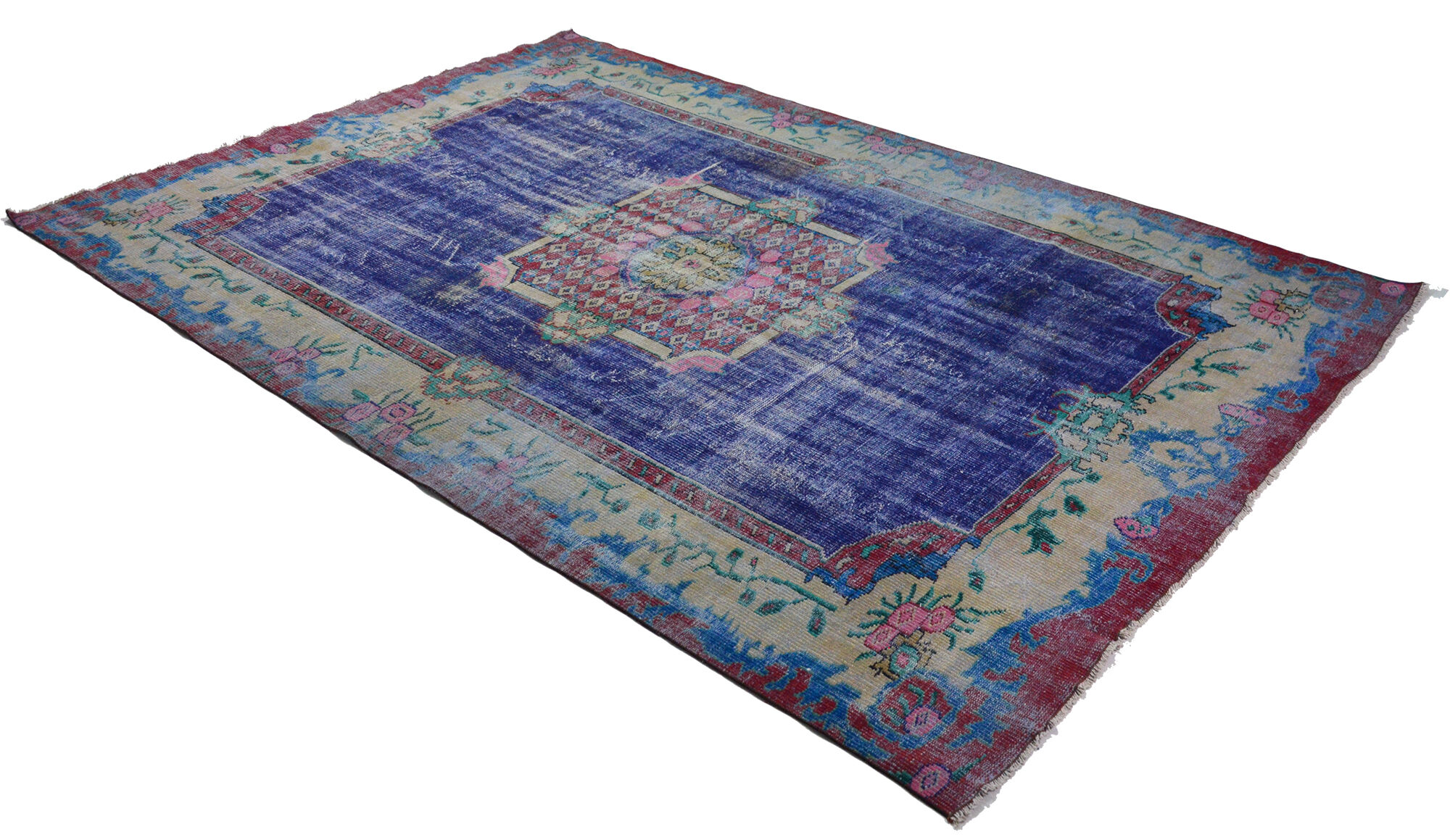 Anatolian handmade vintage rug 340 cm x 231 cm