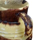 Petit pichet ancien français en céramique avec couvercle, provenant de Dieulefit