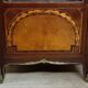 Louis XV style display cabinet in noble wood marquetry