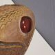 Small ceramic wall lamp (can also be used as a table lamp) space age style. Danish 1970s