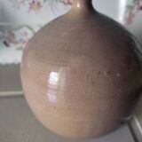 Enamelled stoneware ball vase
