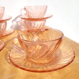 Set de tasses à café Rosaline Arcopal vintage