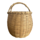 Vintage woven bamboo basket