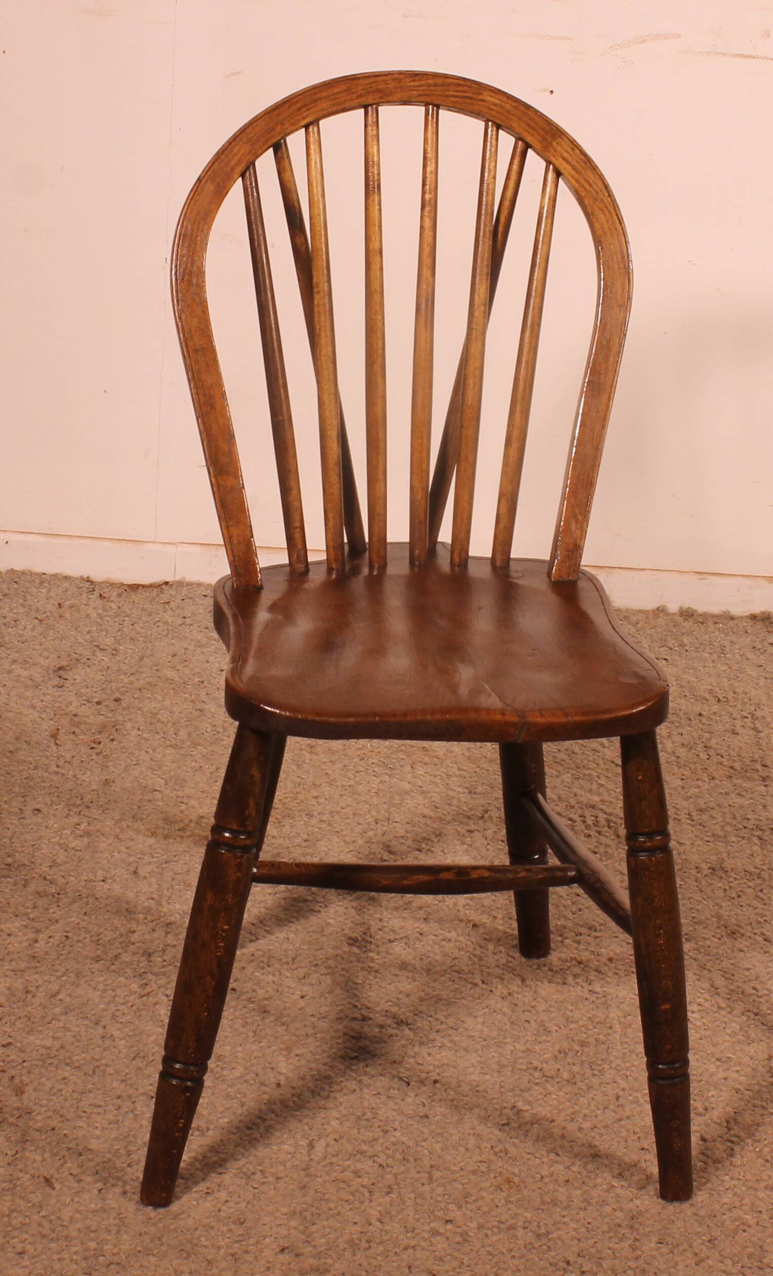 set of 5 Windsor chairs and two armchairs - 19th century