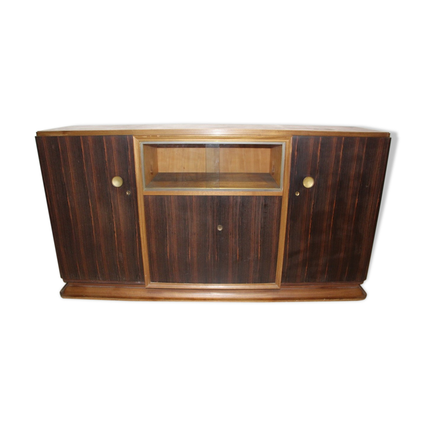 Art Deco period mahogany and macassar veneer sideboard