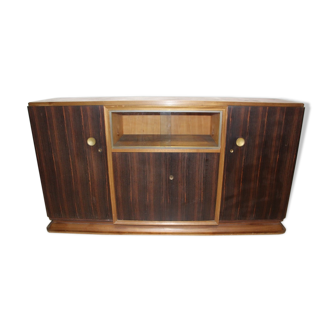 Art Deco period mahogany and macassar veneer sideboard