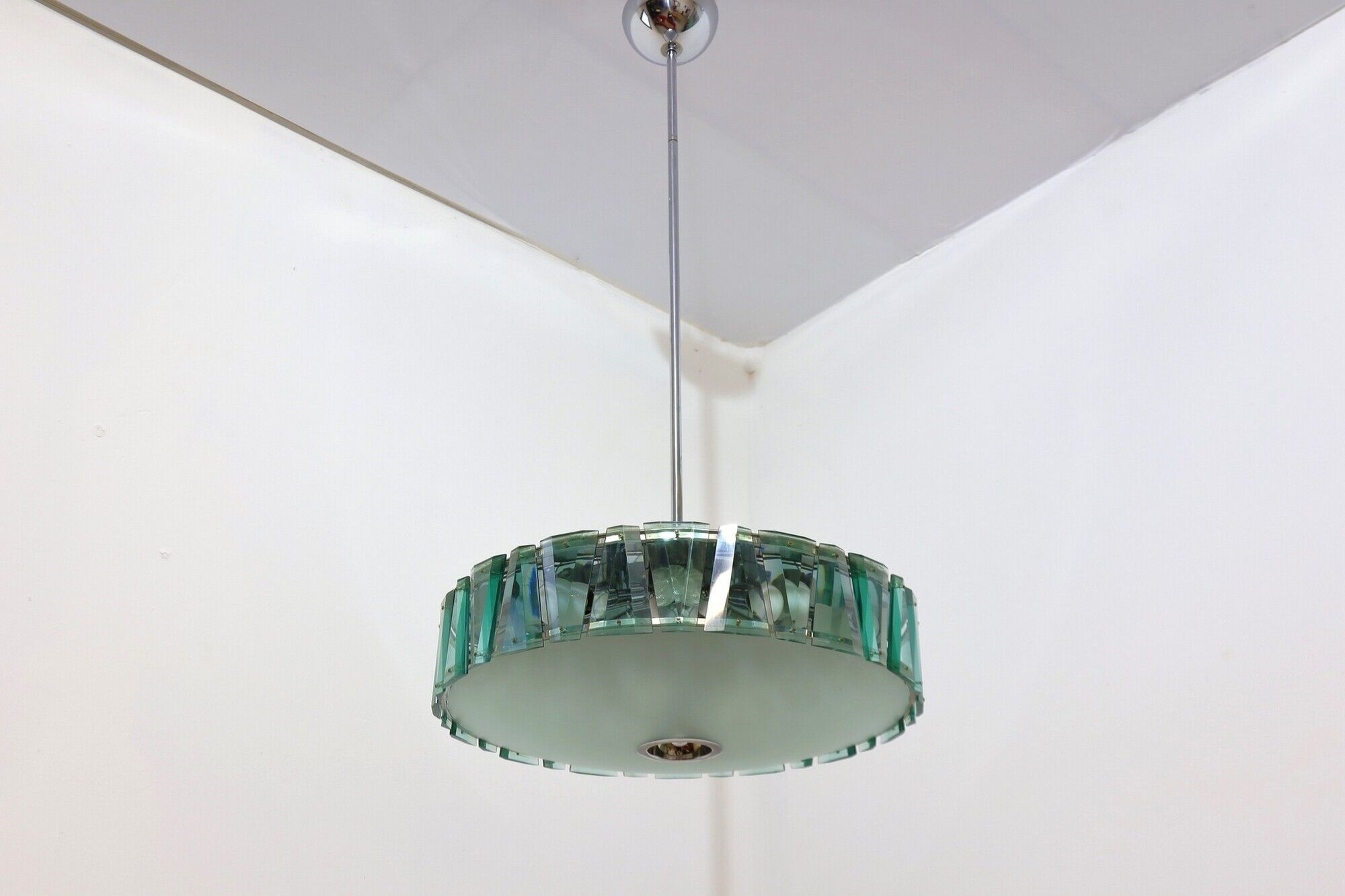 Cut glass pendant chandelier