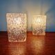 Pair of frosted glass wall sconces, J.T. Kalmar, 1960-70