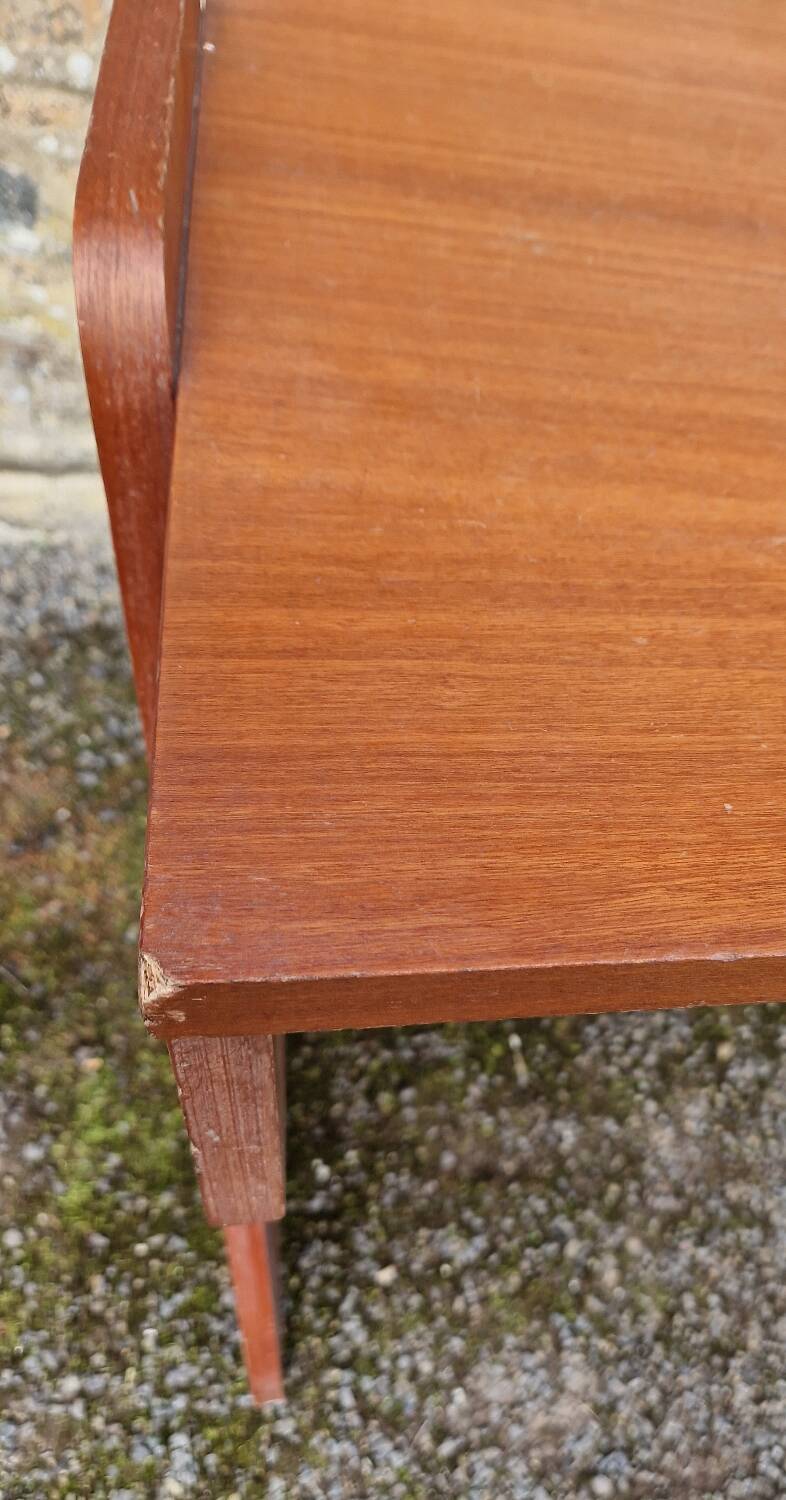Wood veneer desk, 1970s