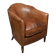 Fauteuil club solange en cuir de mouton