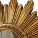 Small Vintage Sun Mirror Sunburst Mirror Resin 25cm