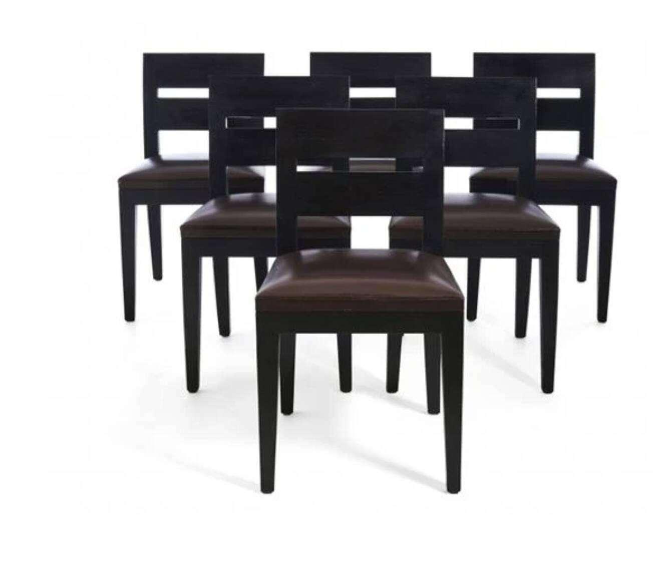6 Christian Liaigre dining room armchairs