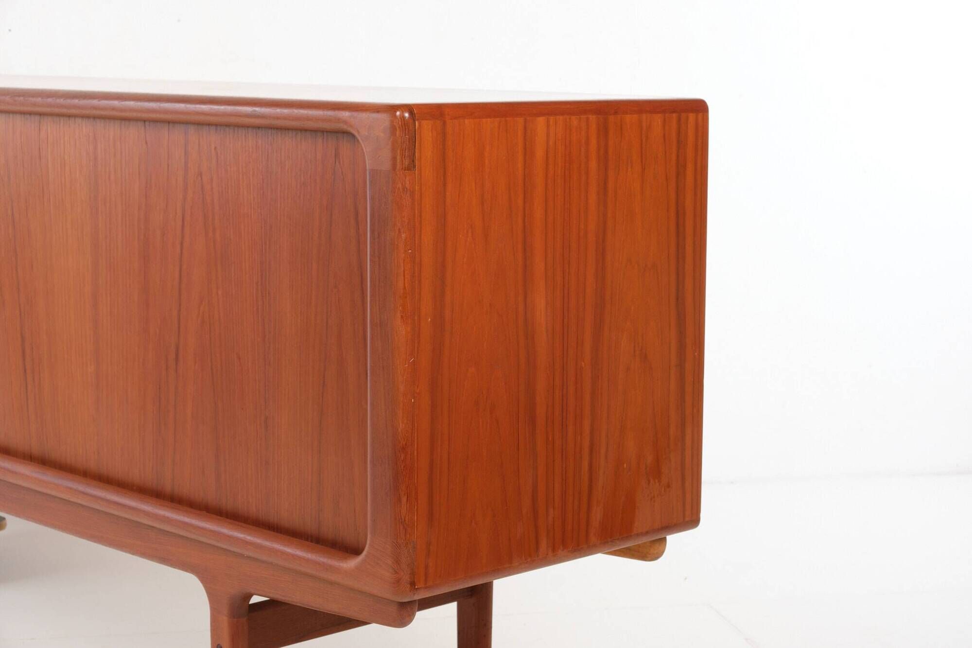 Buffet with roller shutter doors, Danish, vintage, teak, produced by Dyrlund.