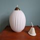Scandinavian suspension lamp in white opaline 1960s