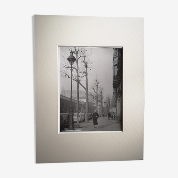 Photograph 18x24cm - Old black and white silver print - Boulevard Exelmans - 1950s-60s