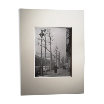 Photograph 18x24cm - Old black and white silver print - Boulevard Exelmans - 1950s-60s