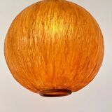 Beautiful design midcentury cocoon resin pendant, 1950s