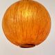 Beautiful design midcentury cocoon resin pendant, 1950s