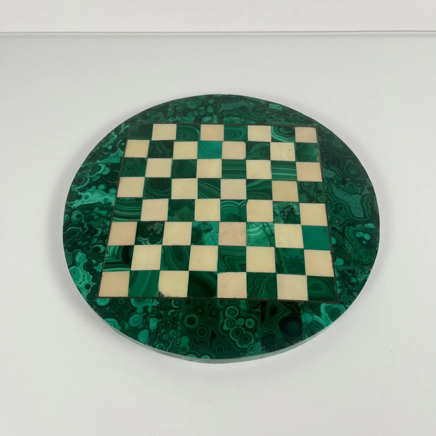 Decorative chess set in malachite, 1950–1970
