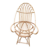 1950s rattan egg chair