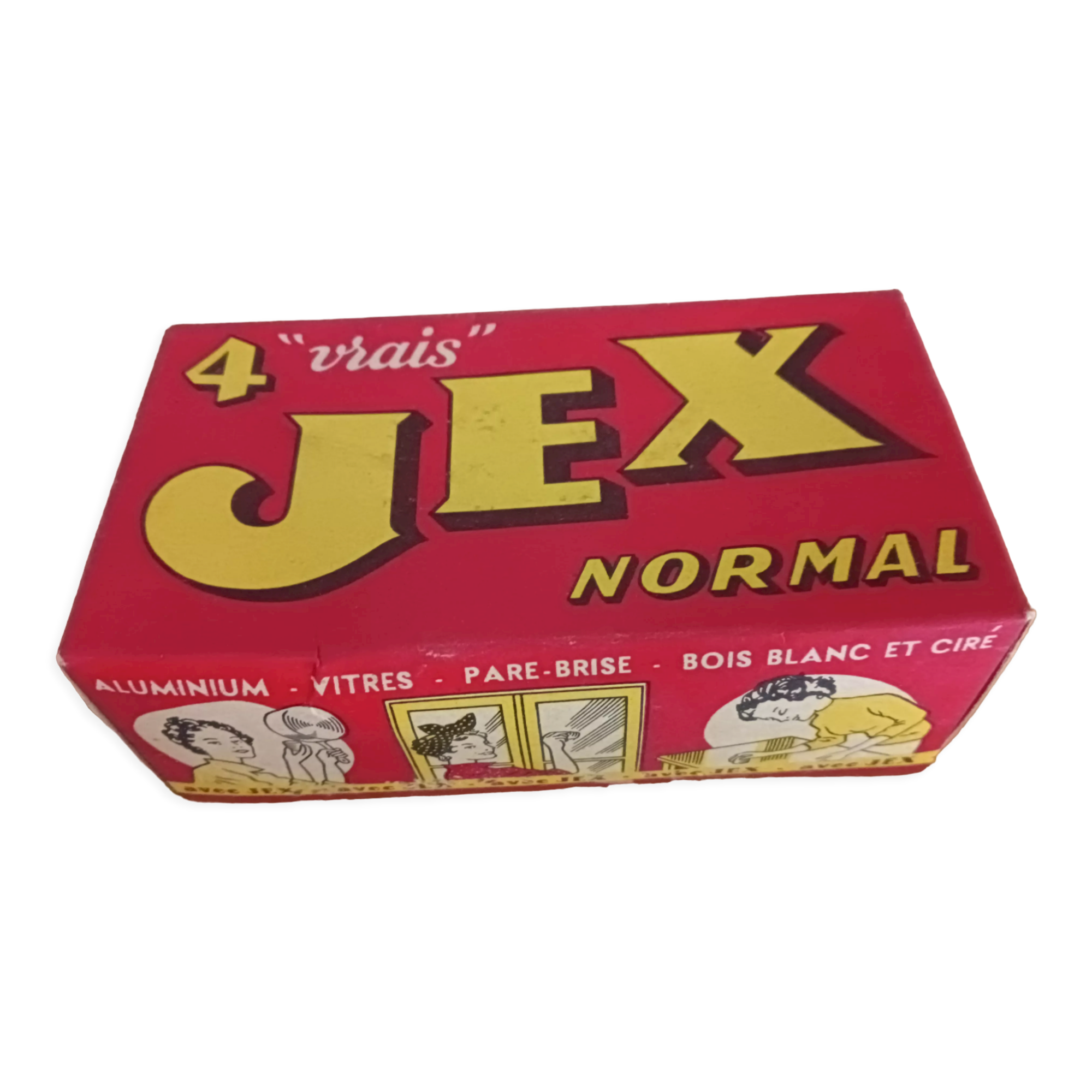 Cardboard advertising box " jex " 1950