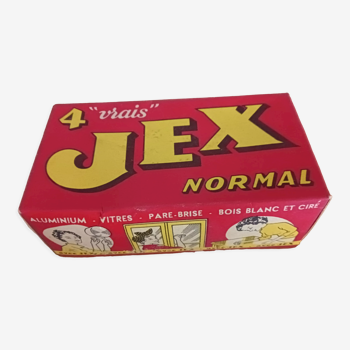 Boîte publicitaire cartonnée " JEX " 1950