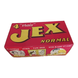 Cardboard advertising box " jex " 1950