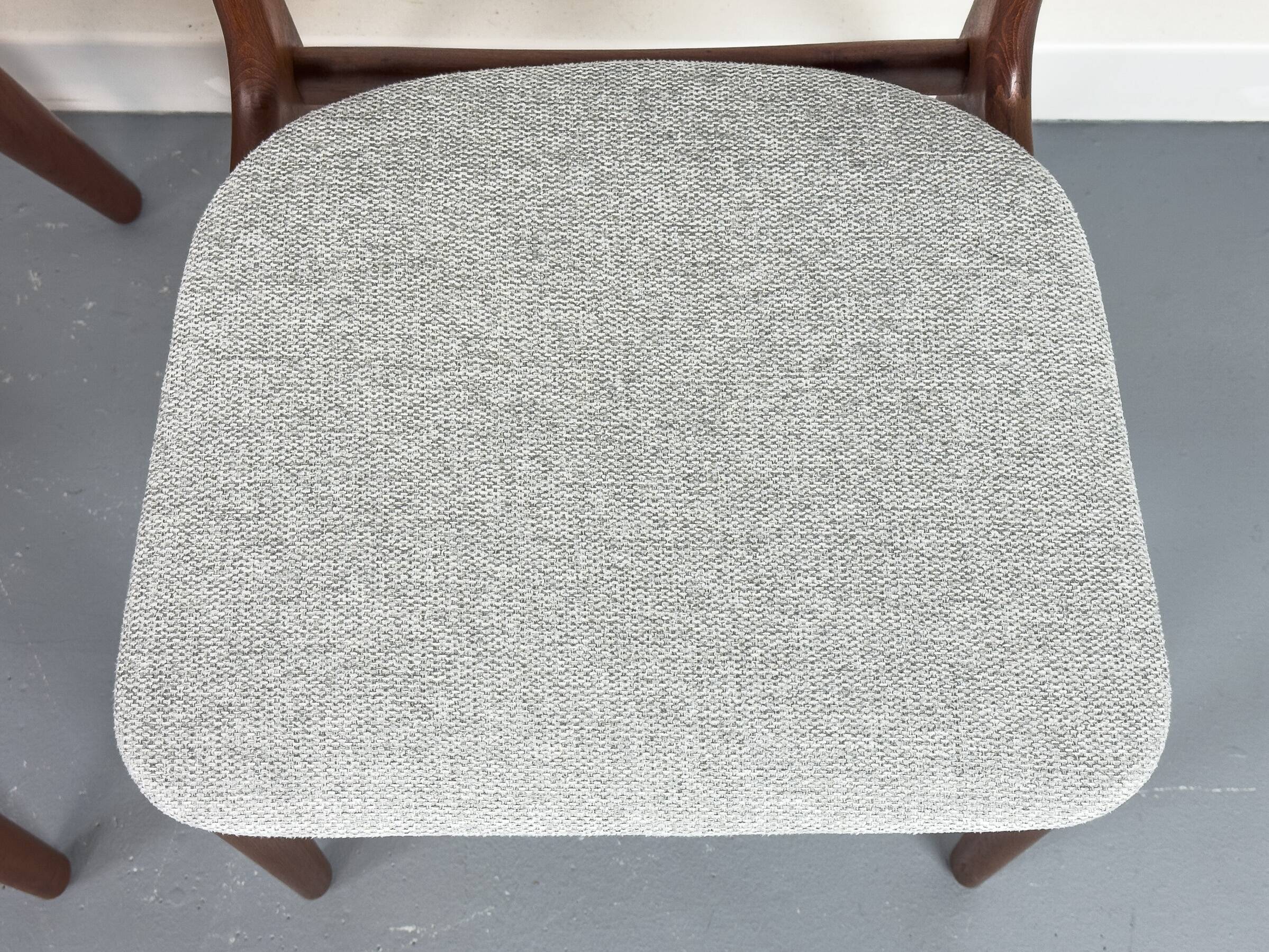 Chaises de salle à manger en teck danois par Schionning & Elgaard, années 1960, ensemble de 4