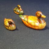 Trio of small ceramic ducks