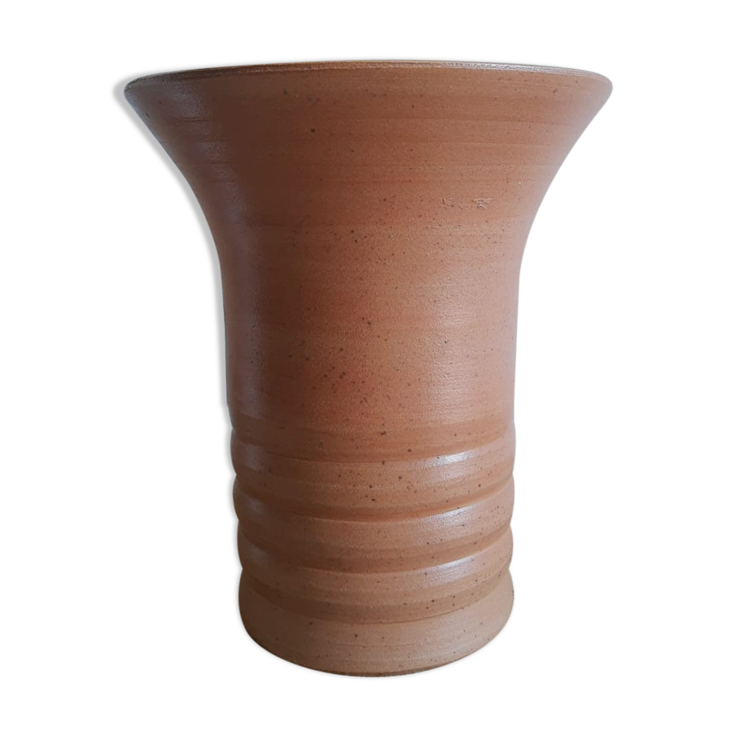 Bonny sandstone vase France handmade vintage