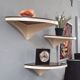Three vintage corner shelves 70s