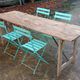Table de ferme pliante