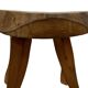 Vintage wooden side table  natural design small table
