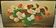 Oil on panel bouquet of carnations signed