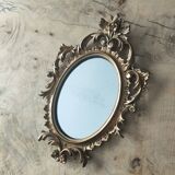 Old mirror gilded resin 29x19 cm