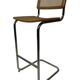 Vintage Cesca Design Bar Stools 80's design in chrome set of four