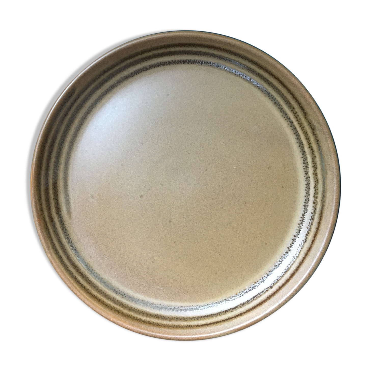 4 assiettes en grès de Sarreguemine