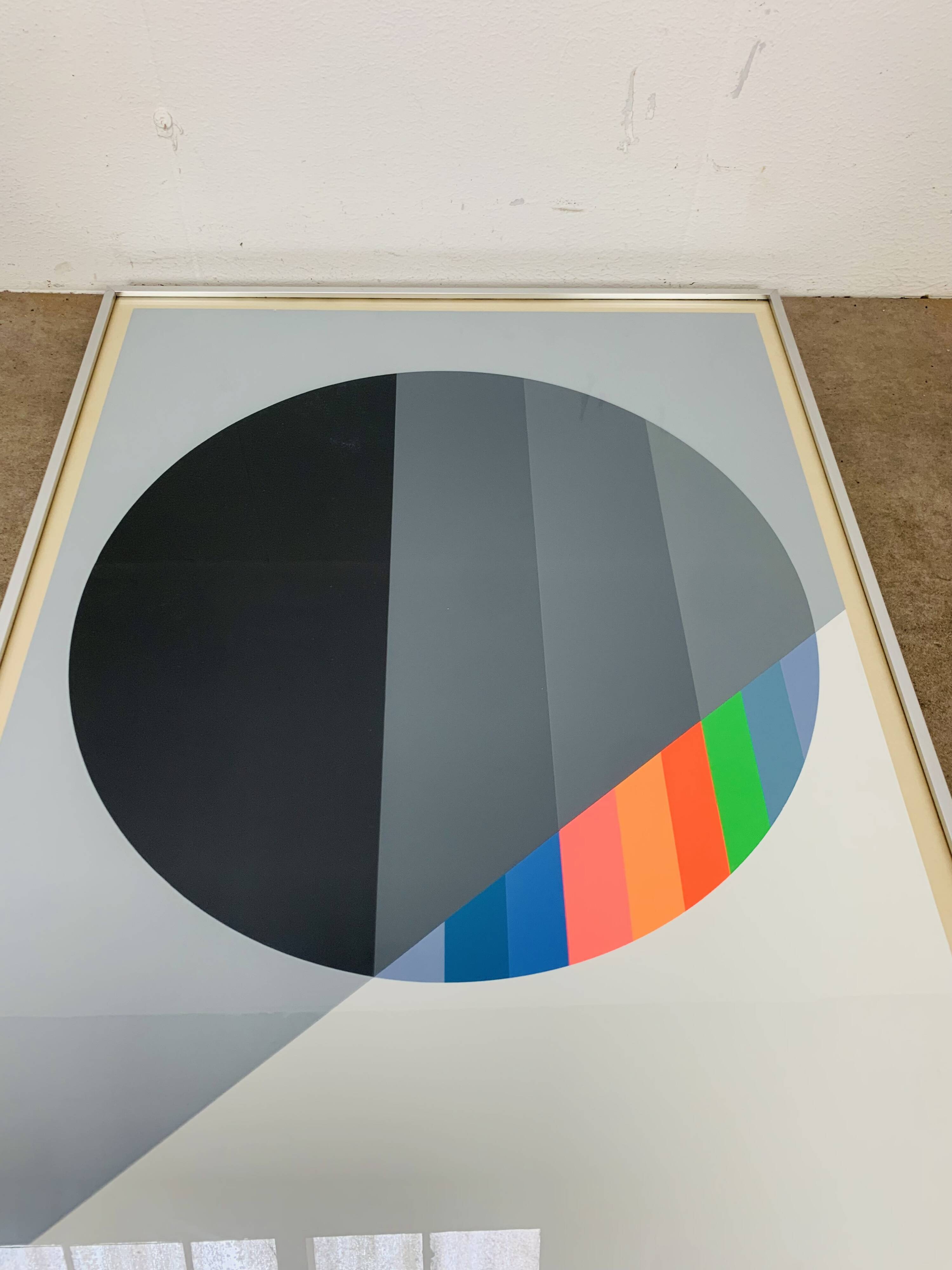 Lithograph Eugenio Carmi "La Scoperta Della Luce" 1971