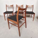 Set of 4 Scandinavian chairs, 1960
