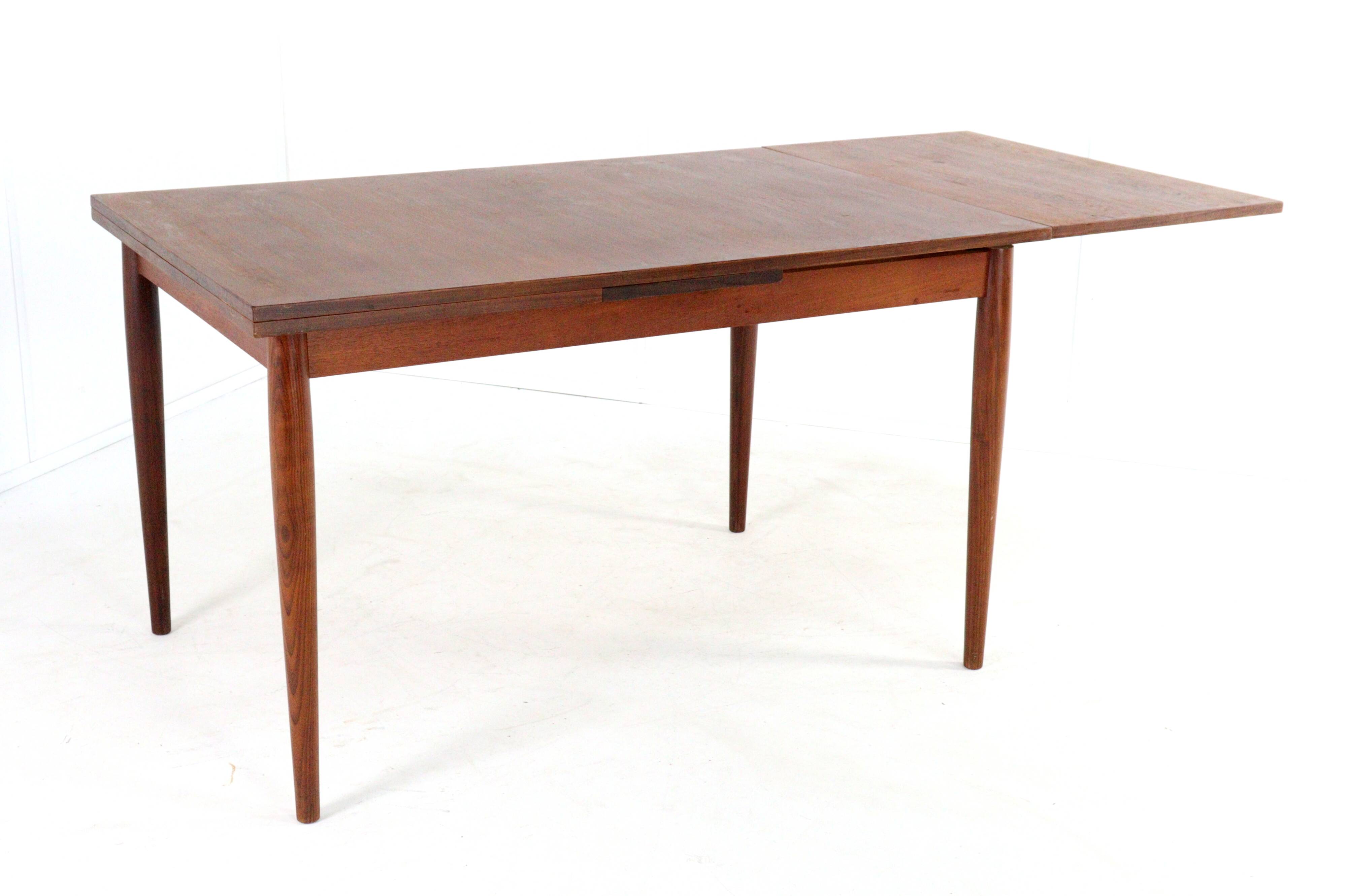 Lübke extendable rectangular dining table mid century modern